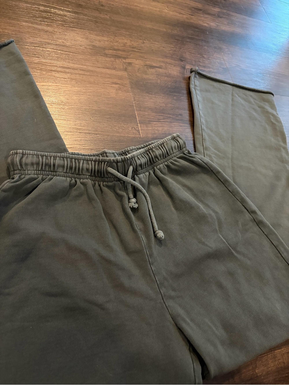 Zara Cotton Gray Pants for Women - Picture 3 of 4